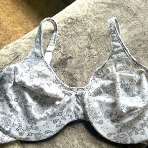 Bali minimizer bra white/black floral 36DD